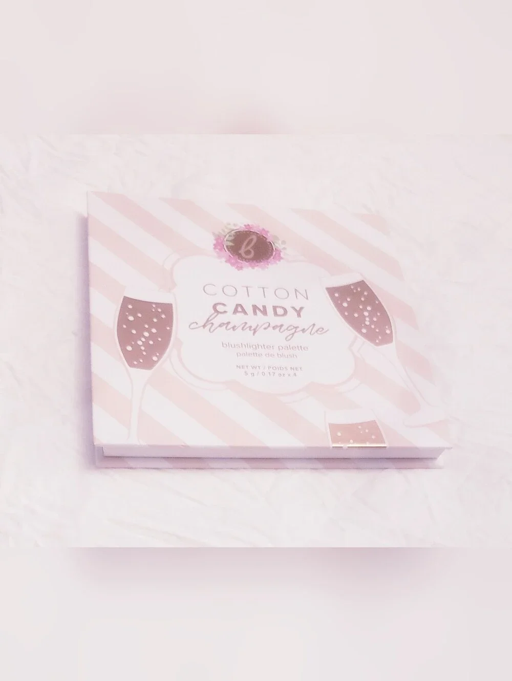 BEAUTY BAKERIE COTTON CANDY CHAMPAGNE BLUSHLIGHTER PALETTE